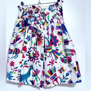 Gathered Kori skirt colorful print